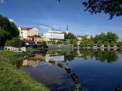 Pohled na Staré Město přes Jordán