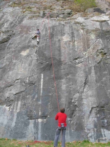 Rock climbing