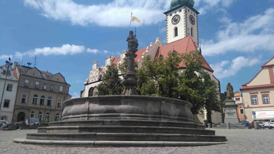 Renaissance Fountain on Žižka square