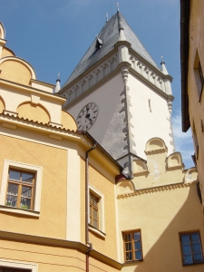 Pohled na věž Staré radnice