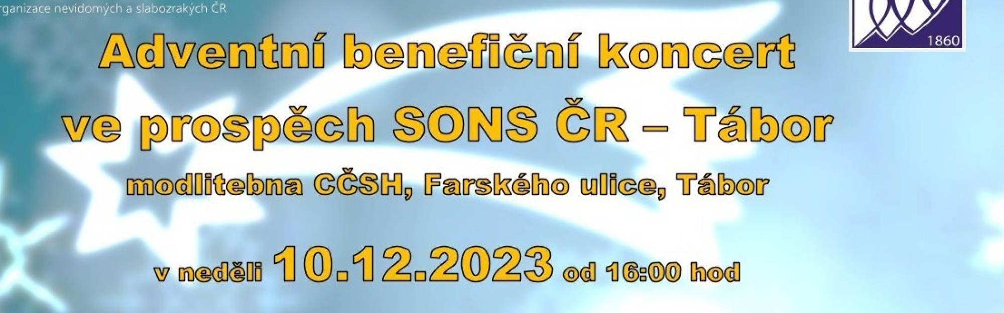 Adventní benefiční koncert ve prospěch SONS ČR - Tábor