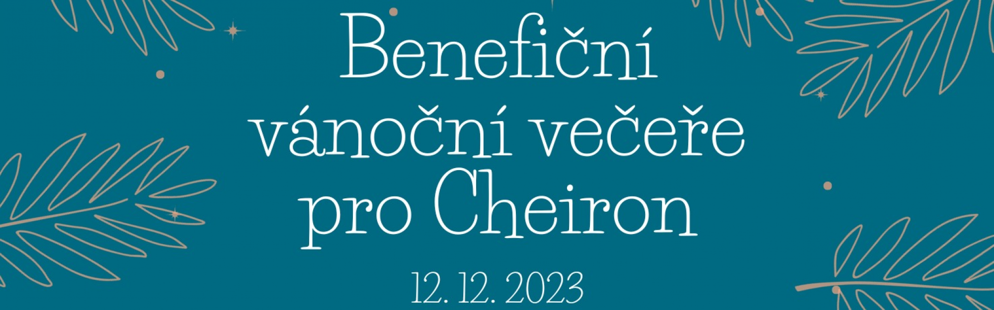 Benefiční vánoční večeře pro Cheiron