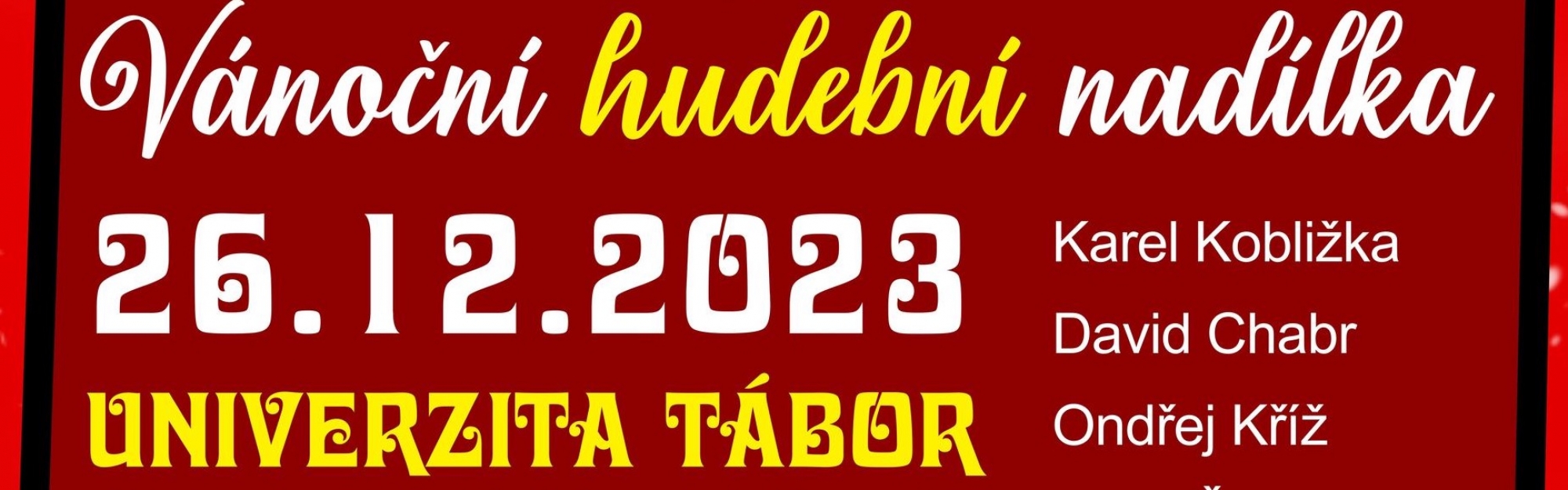 Music Band Tábor - vánoční hudební nadílka
