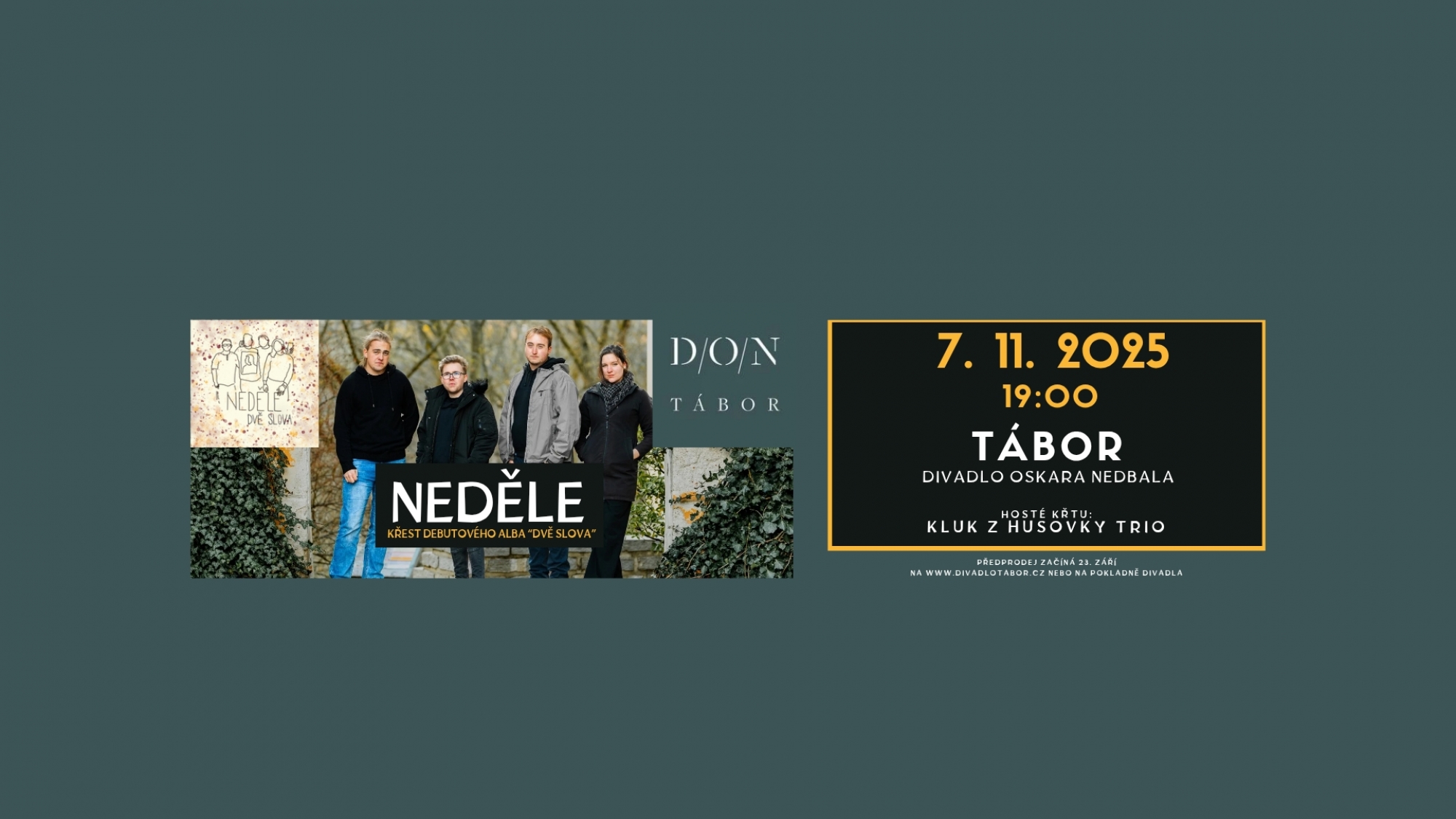 Křest CD | Neděle + host: Kluk z Husovky trio