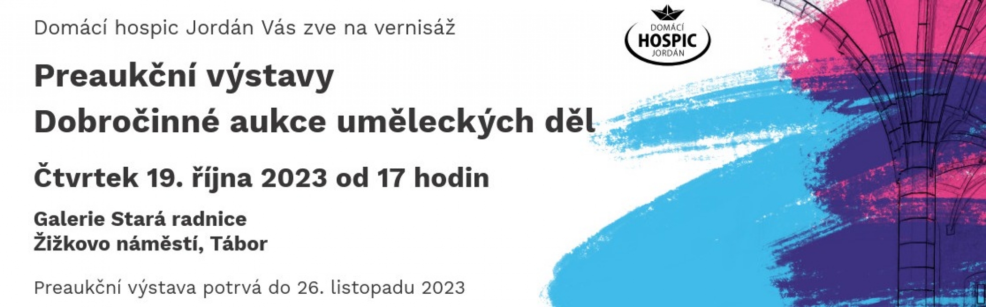 Preaukční výstava Dobročinné aukce pro hospic - vernisáž