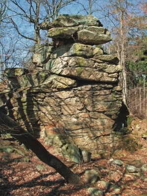 Čertovo Břemeno und Javorová skála (Felsen)