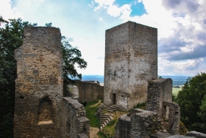 Choustník - castle ruins with a lookout tower