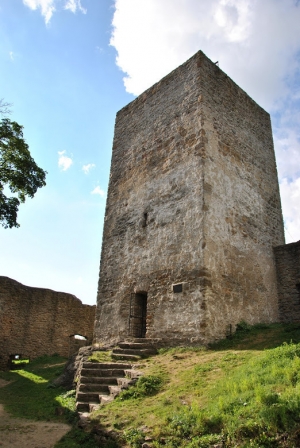 Choustník - castle ruins with a lookout tower