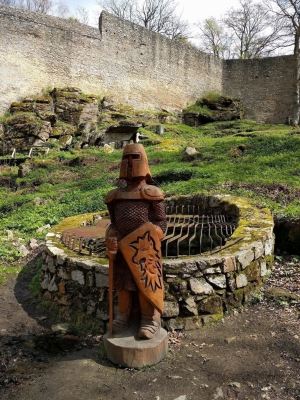 Choustník - castle ruins with a lookout tower