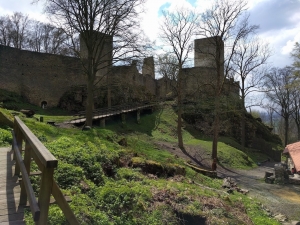 Choustník - castle ruins with a lookout tower