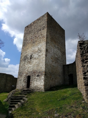 Choustník - castle ruins with a lookout tower