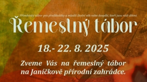 Letní příměstský ŘEMESLNÝ tábor pro děti od 7 let i dospělé