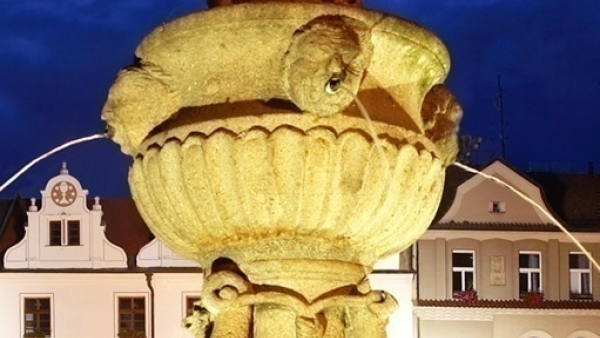 Renaissance Fountain on Žižka square