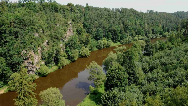 Der Fluss Lužnice