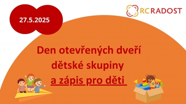 Den otevřených dveří a zápis pro děti od 1,5 roku