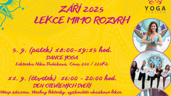 Pojďte s námi zazářit v září - lekce mimo rozvrh