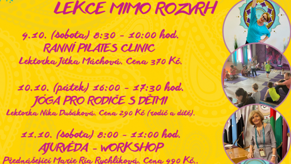 Říjen bude ve studiu plný krásných lekcí, kurzů a workshopů