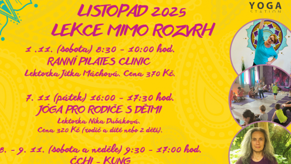 Listopad přináší seberozvojé workshopy